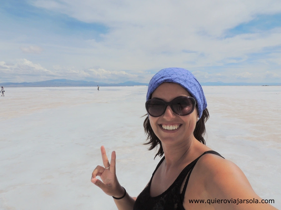 Yo en las Salinas Grandes