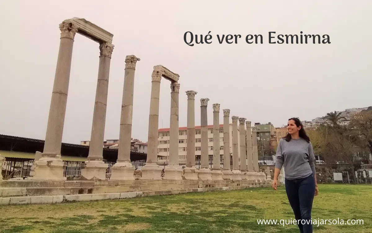 Yo en el Ágora de Esmirna