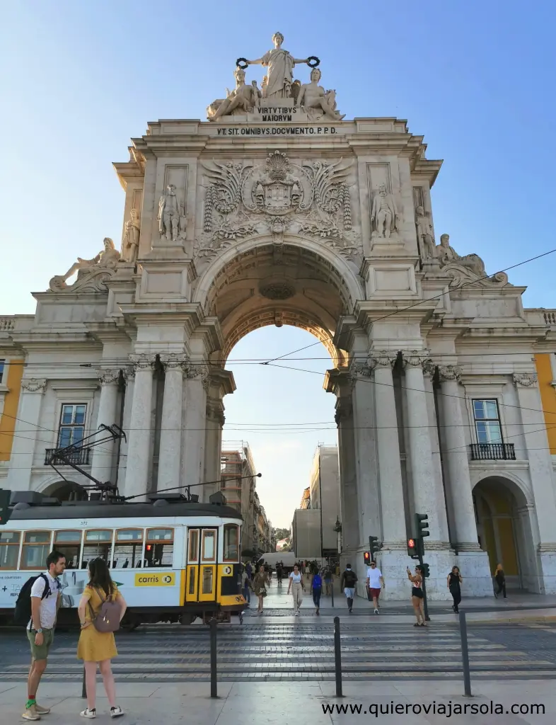 Qué ver en Lisboa en tres días, Arco de la Rua Augusta
