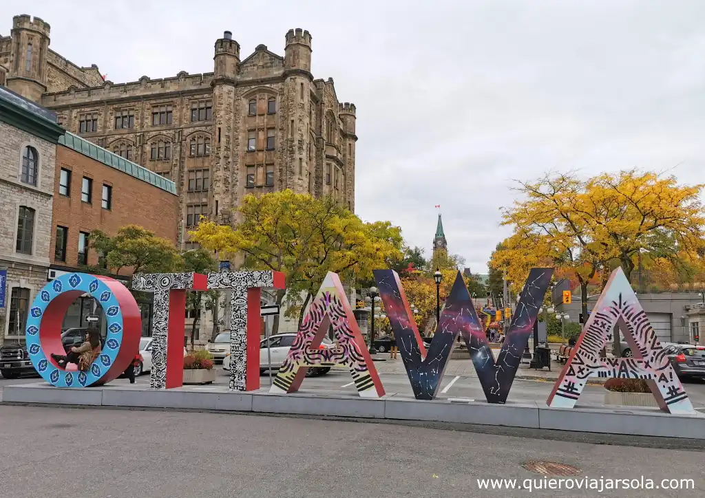 Qué ver en Ottawa, letras de Ottawa