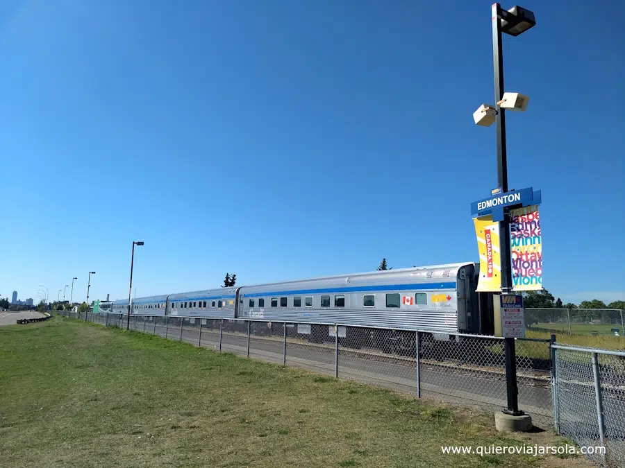 Vagones estacionados en la estación