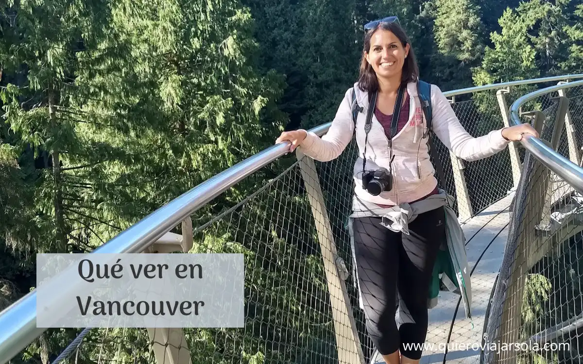 Yo en Cliffall en el parque de Capilano