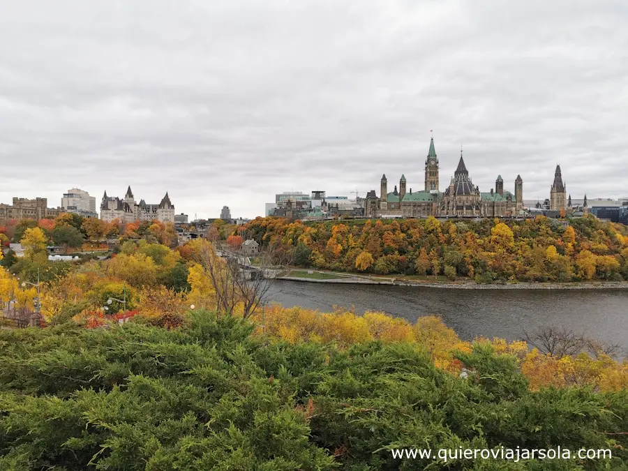 Vista de Ottawa desde el parque