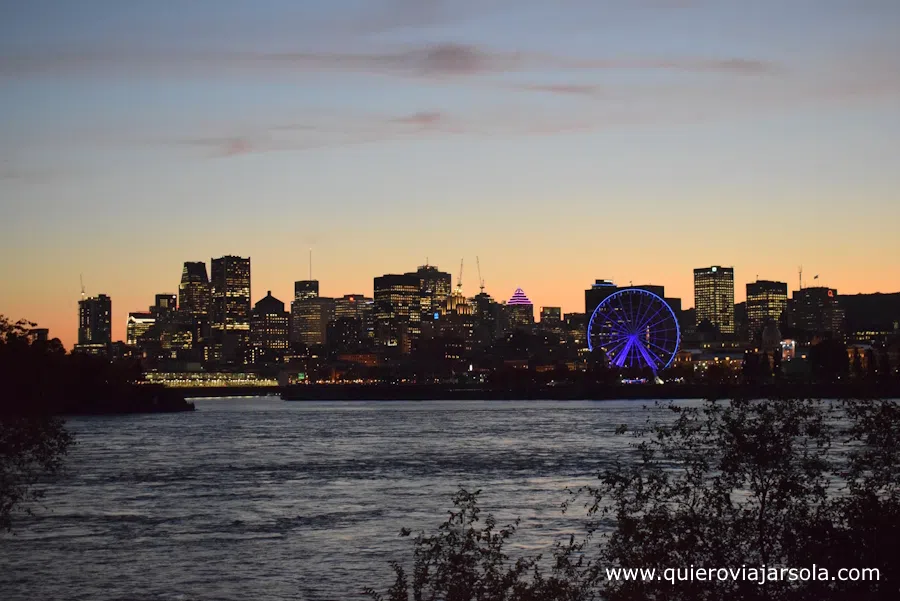 Atardecer sobre Montreal