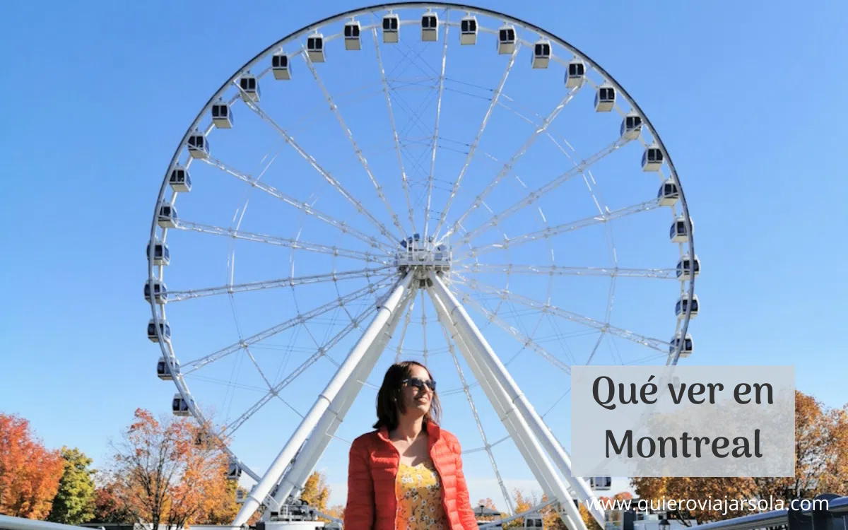 Yo en la noria de Montreal
