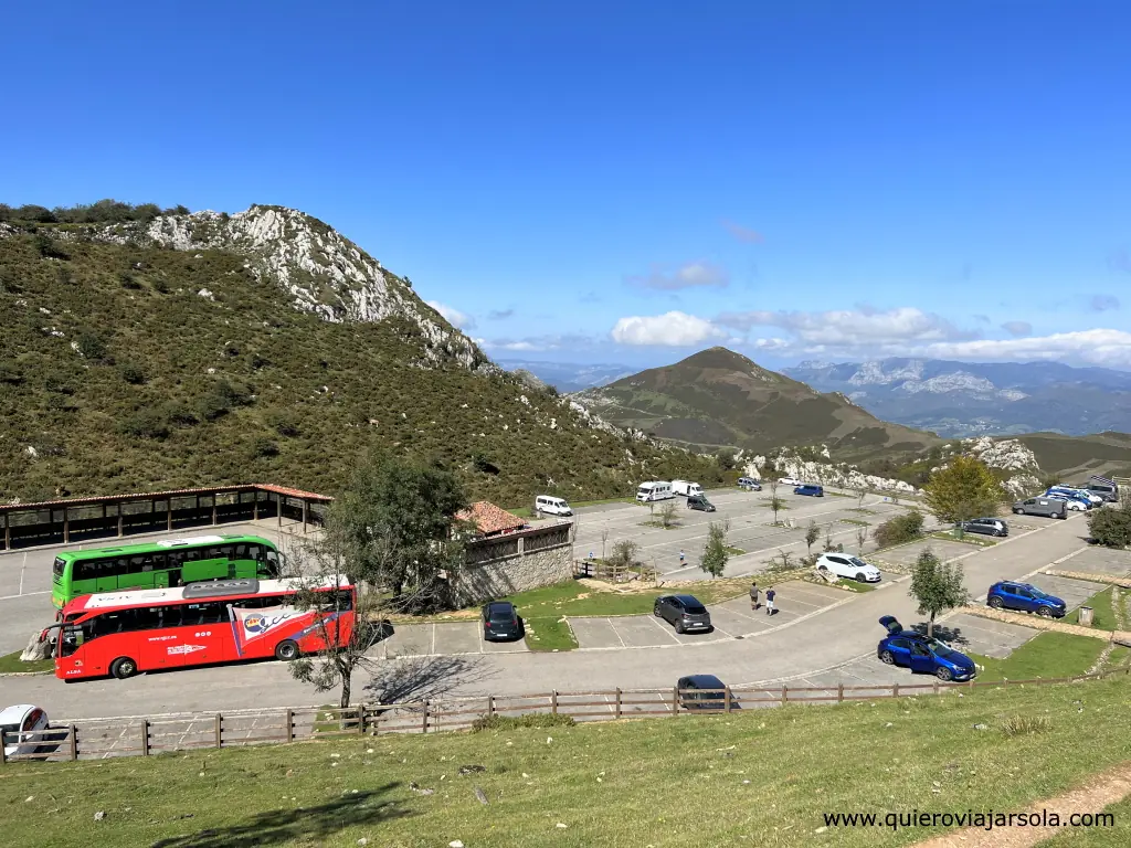 Subir a los Lagos de Covadonga, parking Buferrera