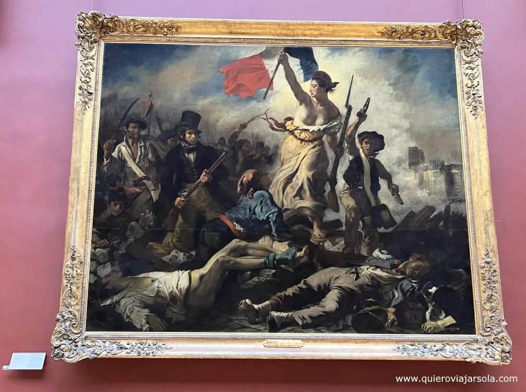 Visitar el Louvre de París, La libertad guiando al pueblo