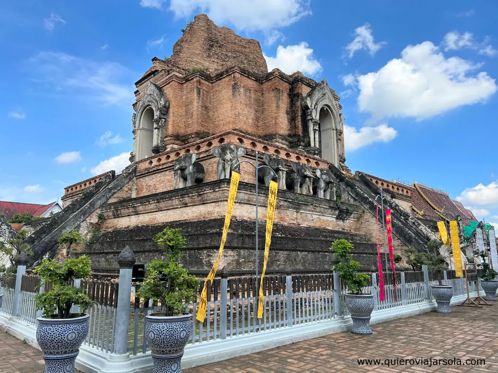 Que ver en Chiang Mai en 3 días, templo Wat Chedi Luang