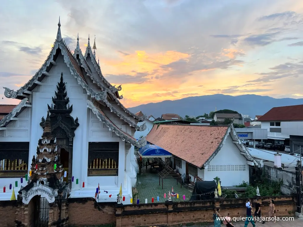 Que ver en Chiang Mai, vistas hostel