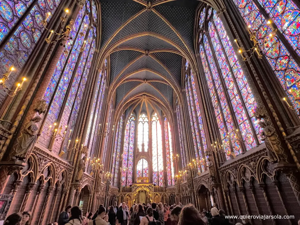 Sainte Chapelle París, interior