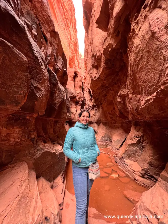 Yo en el Cañón Khazali en Wadi Rum