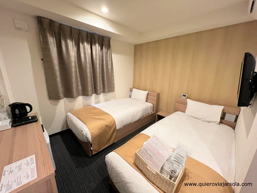Mi habitación en el hotel de Osaka