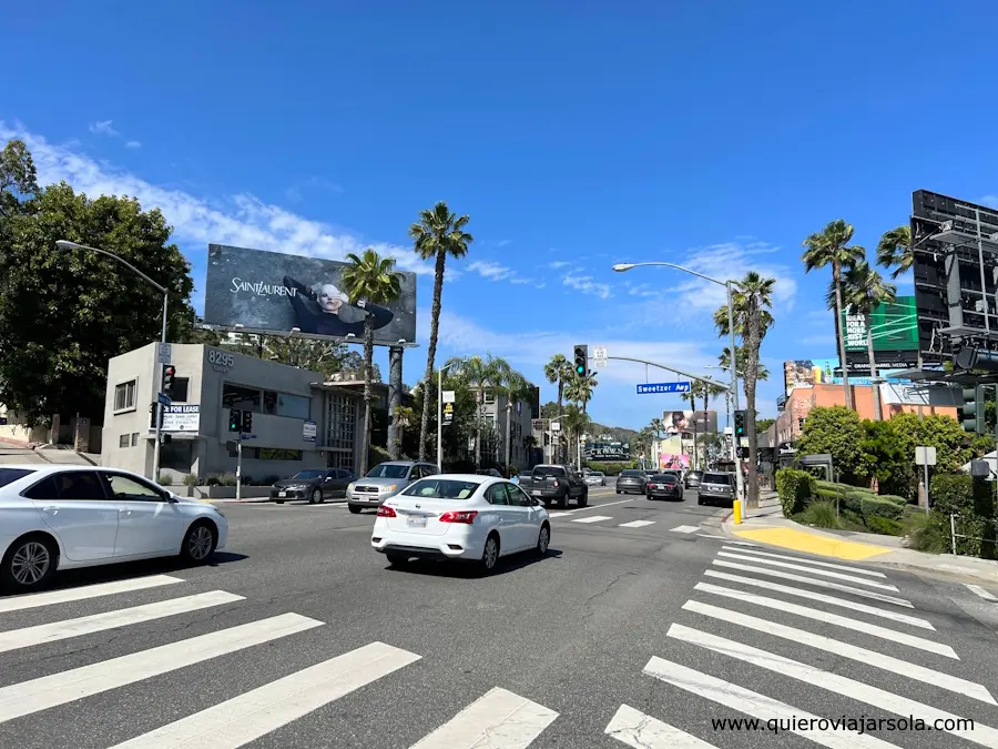 Una zona de Sunset Boulevard