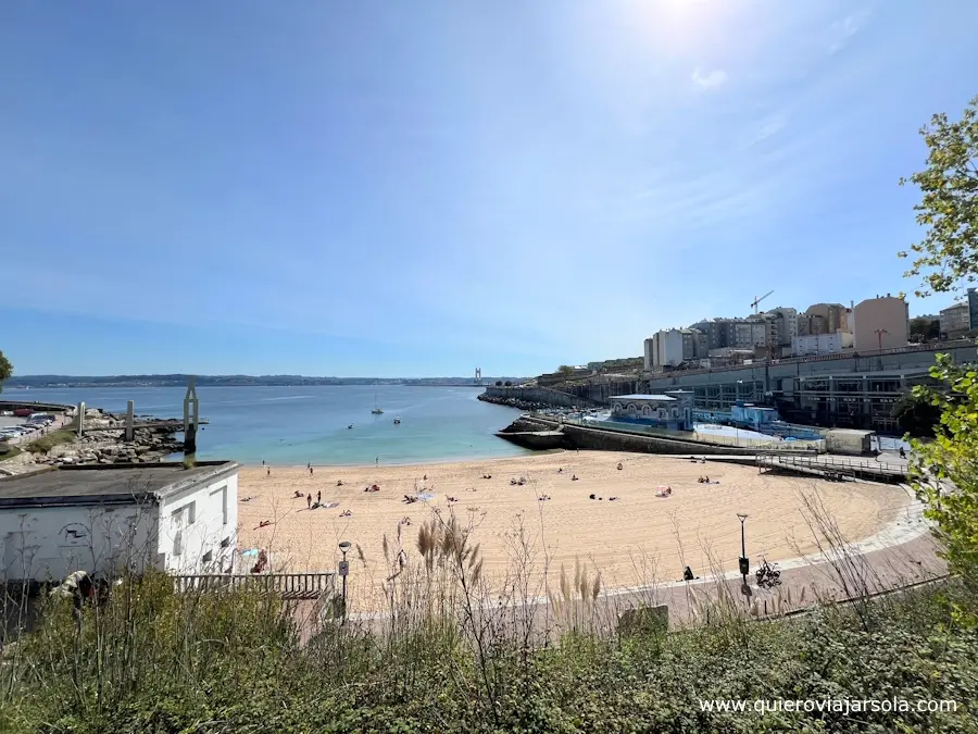 Vista de la playa