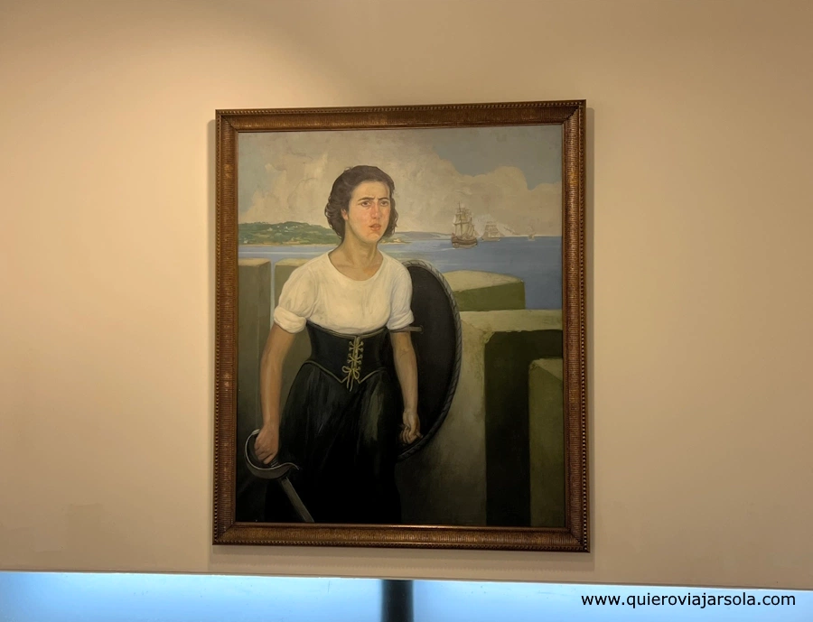 Uno de los retratos de María Pita en el museo