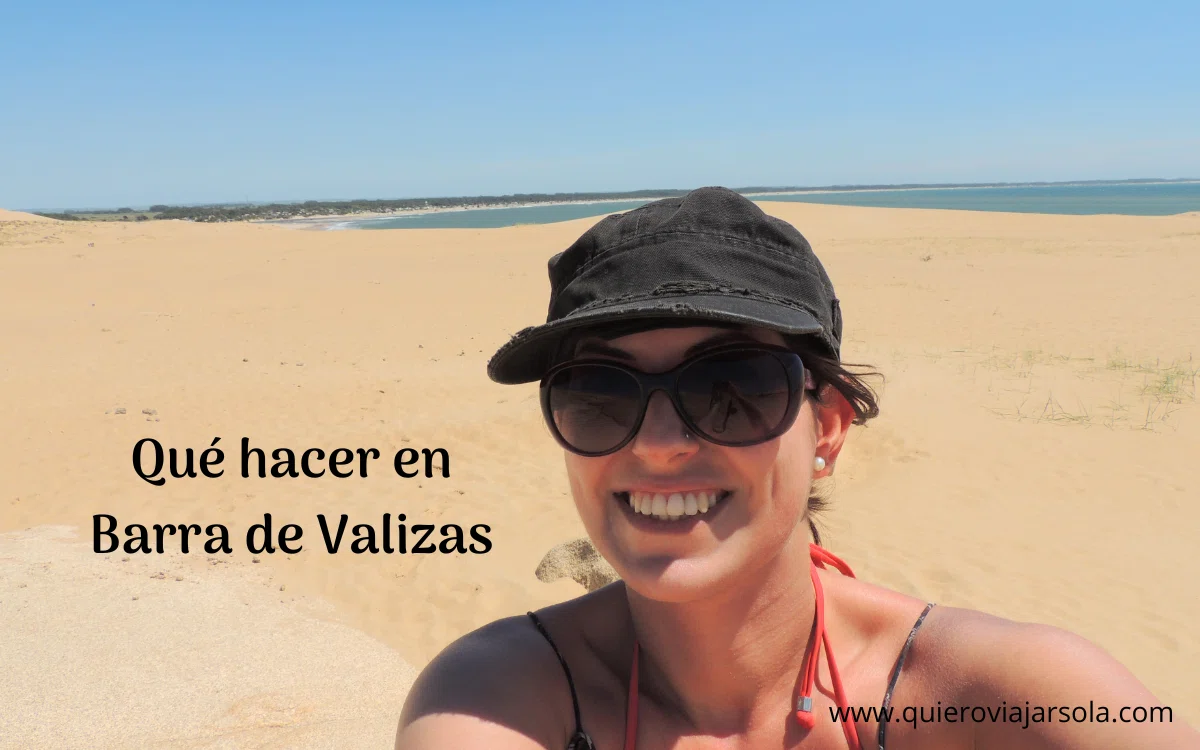 Yo en las dunas de Valizas