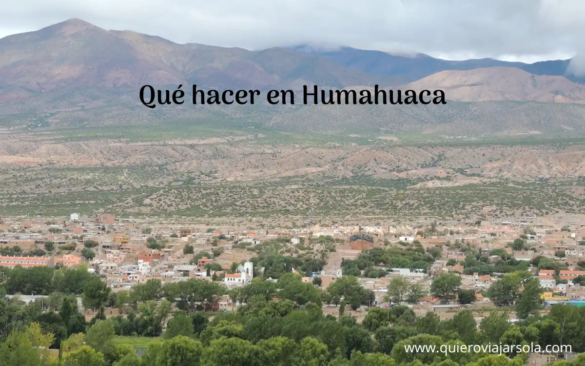 Vista panorámica de Humahuaca y su entorno