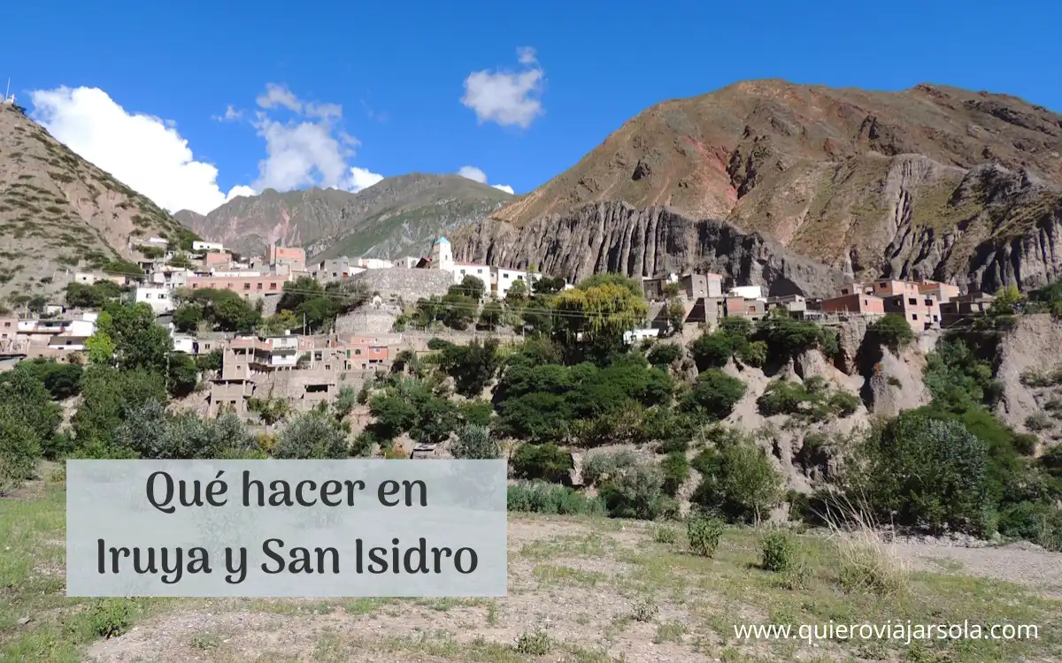 Vista de Iruya desde el camping de Félix