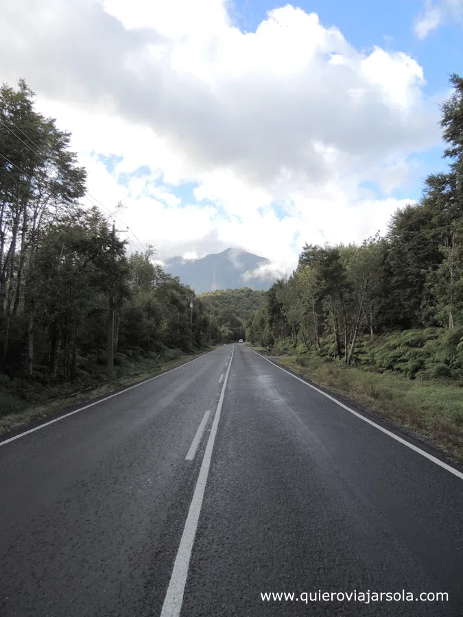 Vista de un tramo de la Carretera Austral