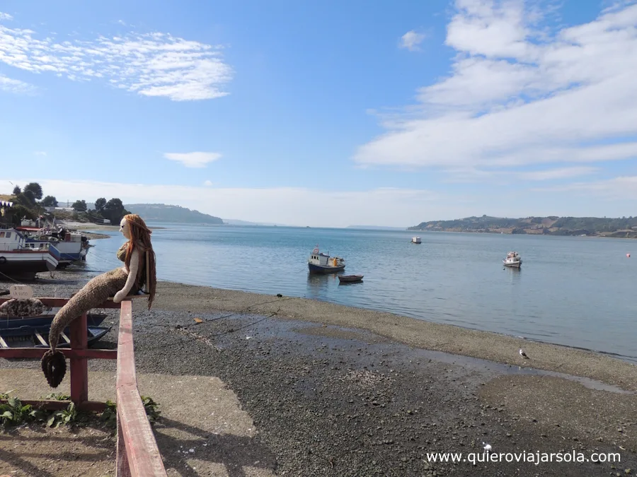 Vistas del canal de Dalcahue