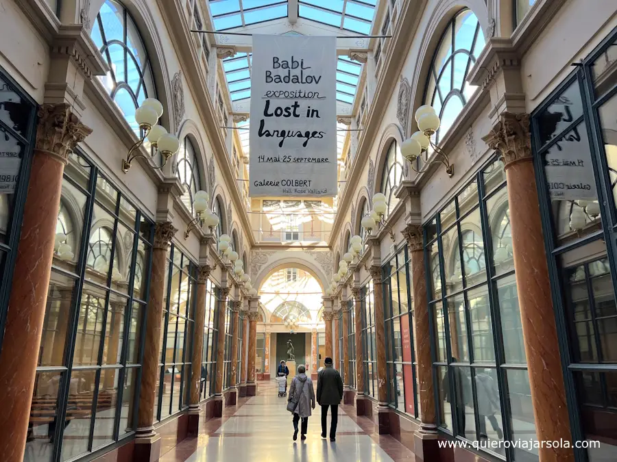 Pasillo de la galeria Colbert
