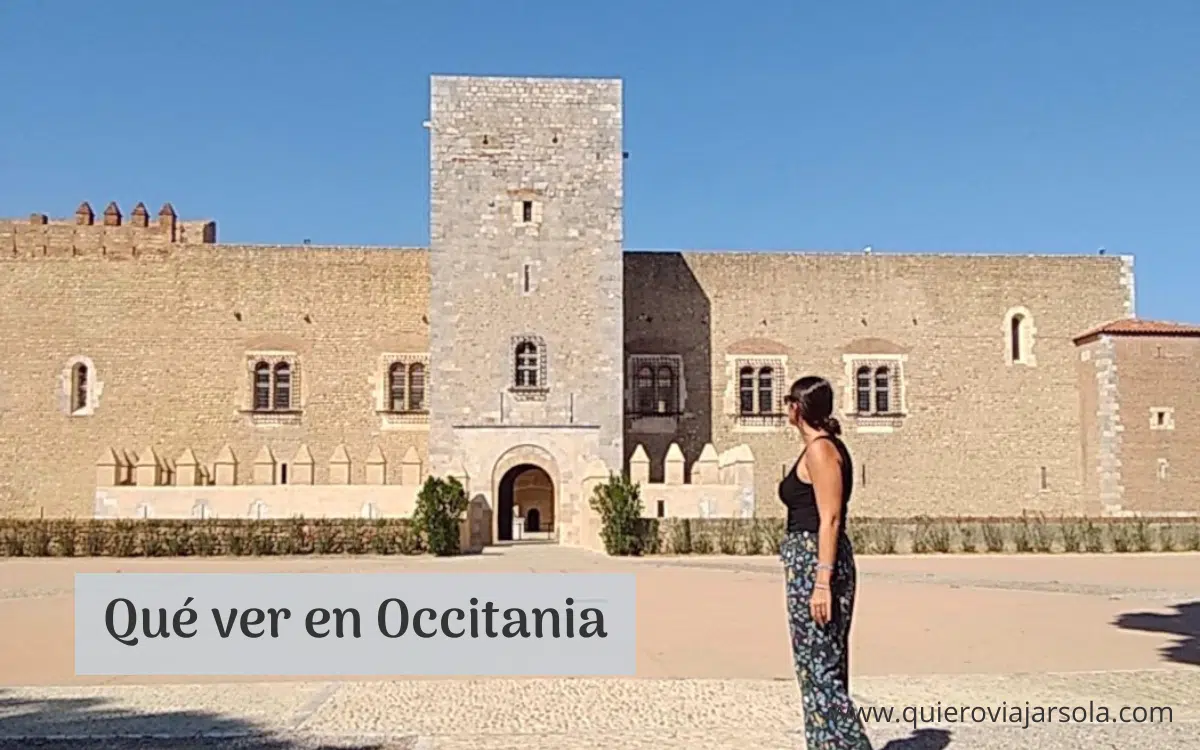Yo en el Castillo de los Reyes de Mallorca en Perpiñán