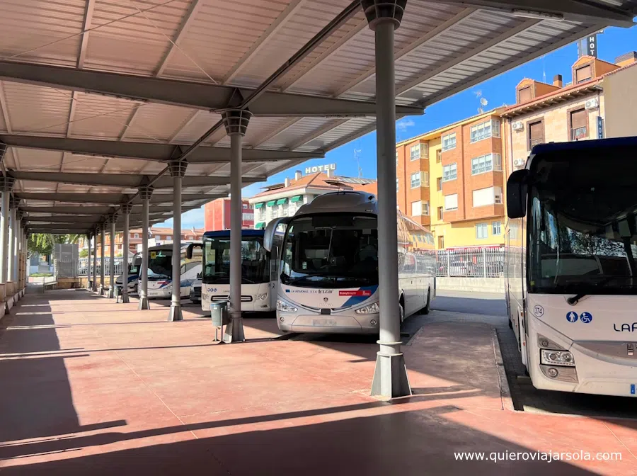 Autobuses en la estación