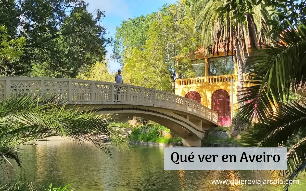 Yo en el puente del parque Infante Don Pedro