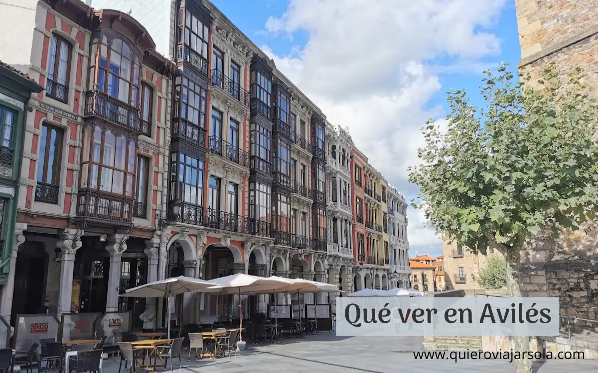 Una calle del centro histórico de Avilés