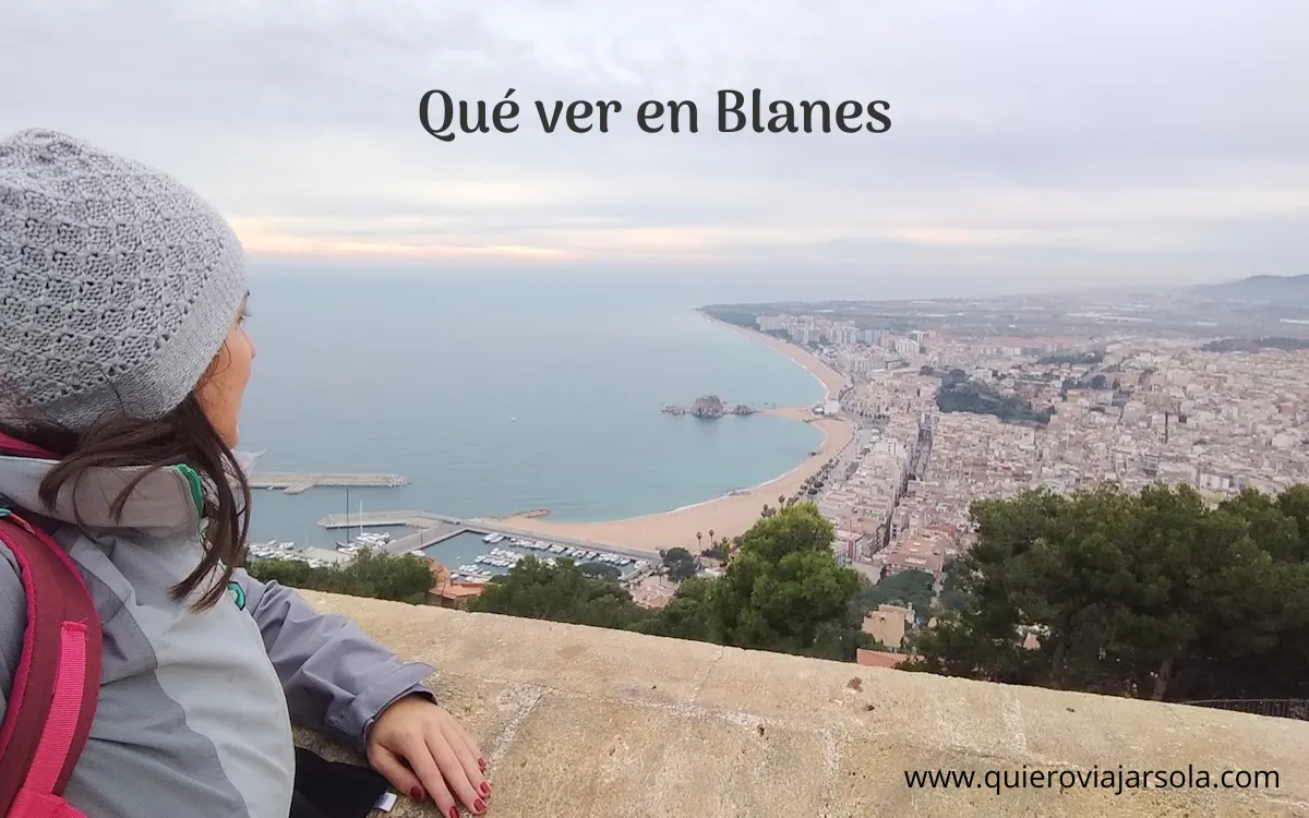 Yo divisando Blanes desde su castillo
