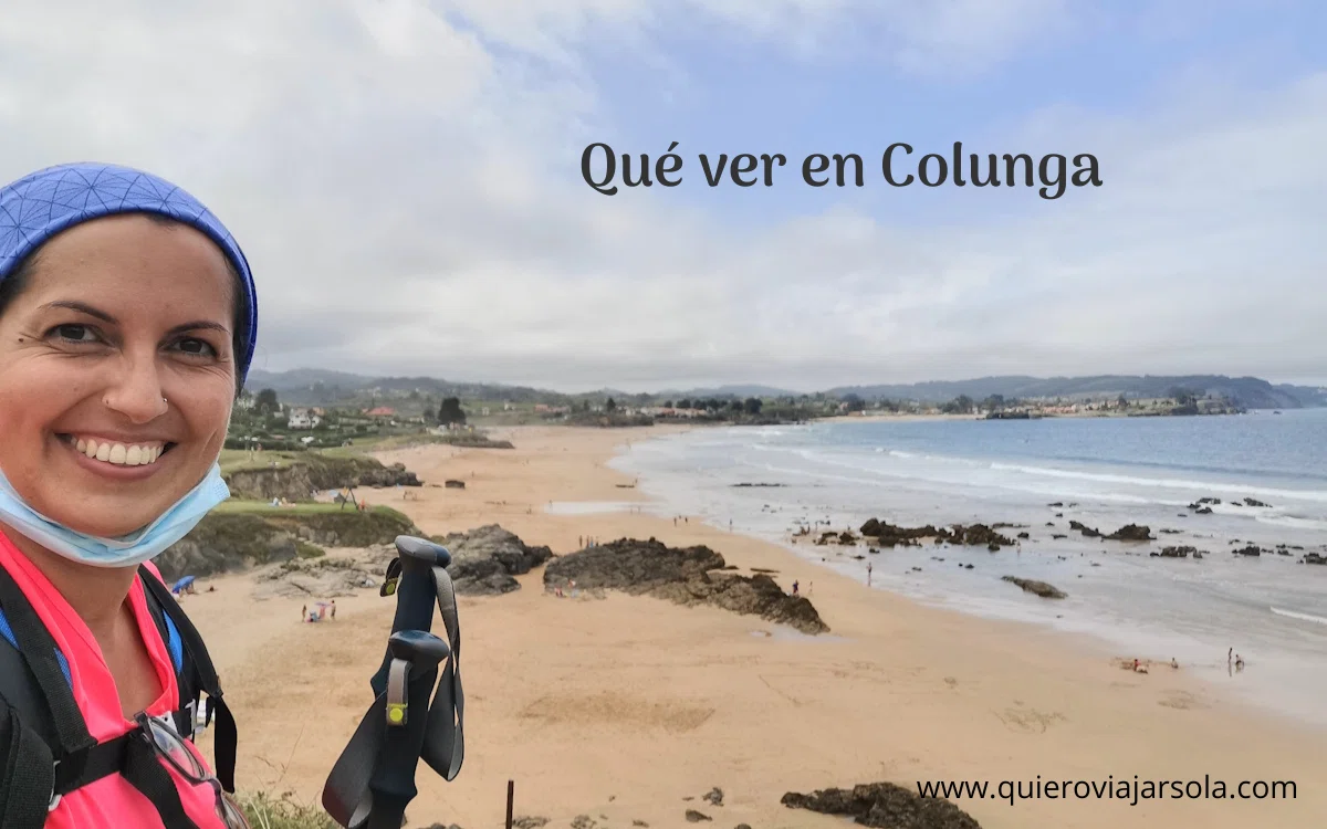 Yo en La Isla (Colunga) mientras hacía el Camino del Norte