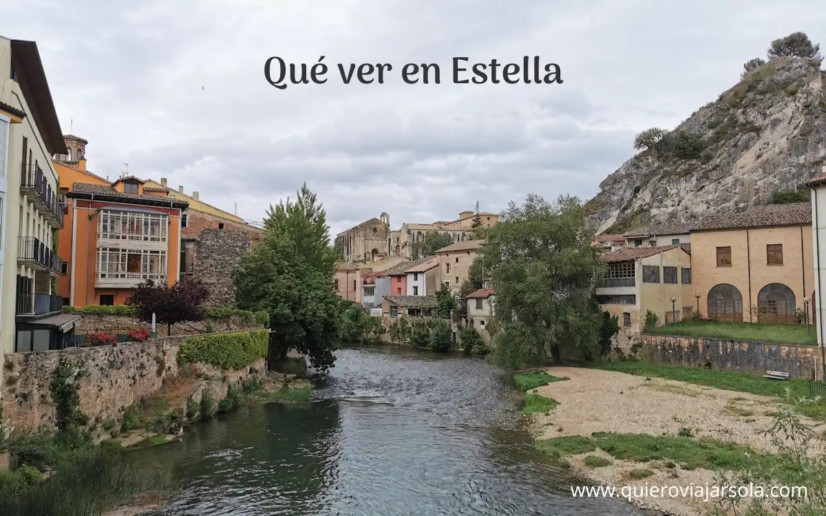 Vista del río Ega en Estella