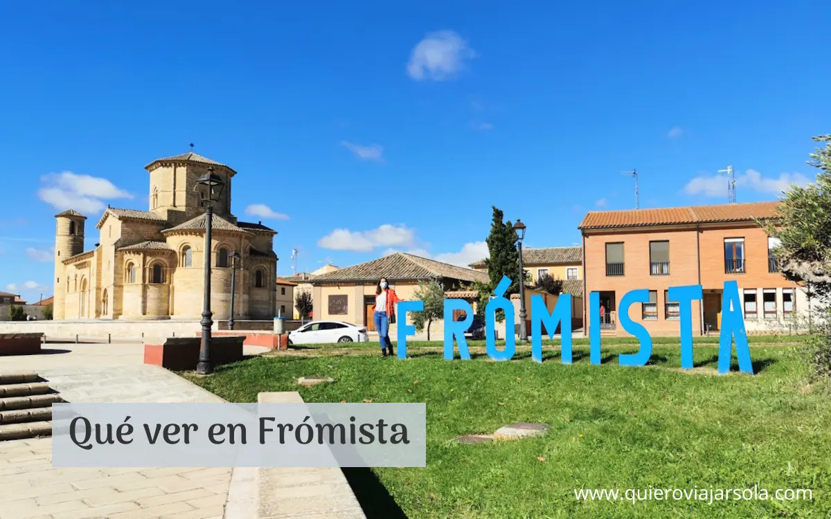 Yo en las letras de Frómista