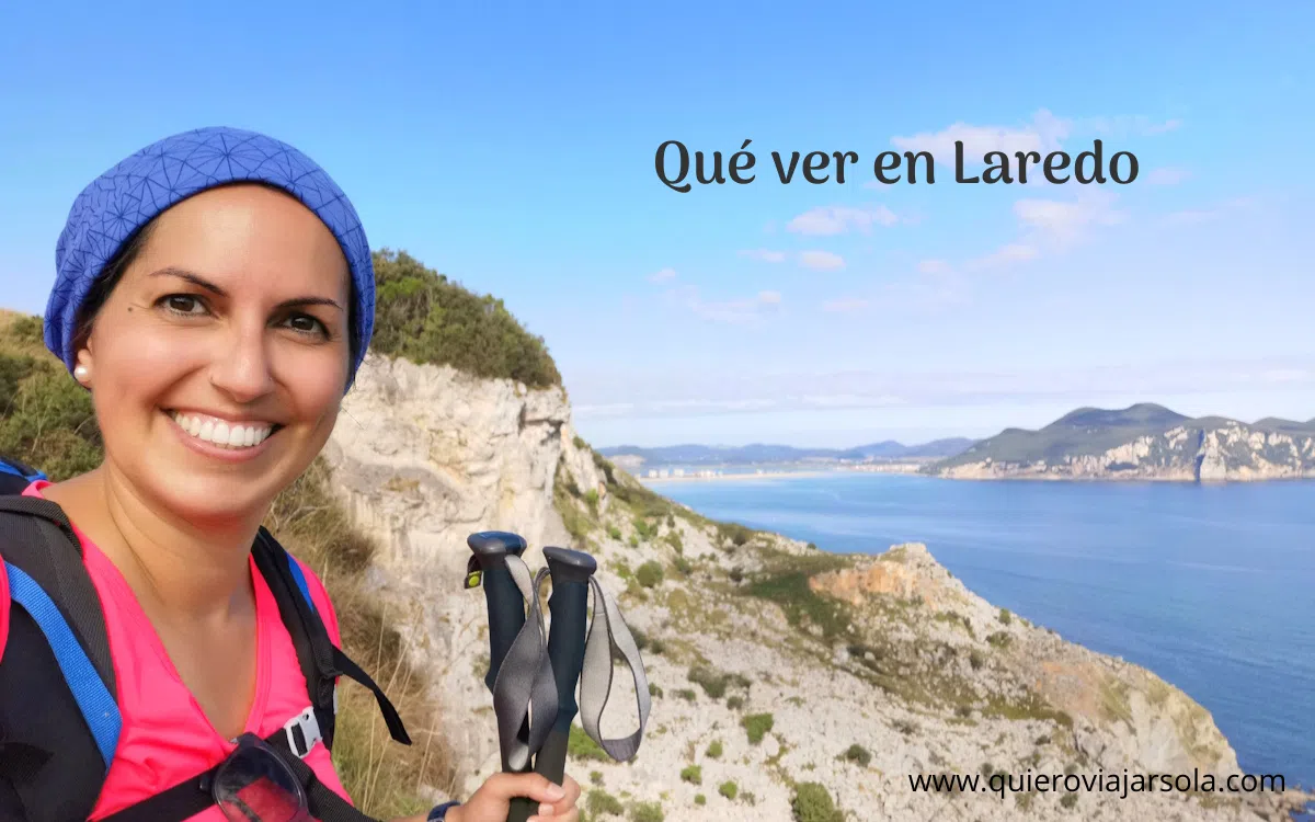 Yo llegando a Laredo haciendo el Camino de Santiago
