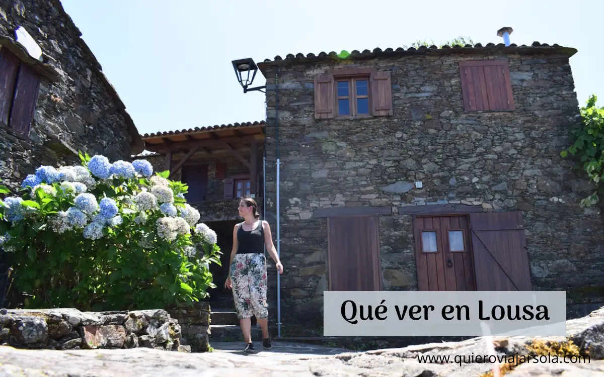 Yo en un pueblo de la Sierra de Lousa