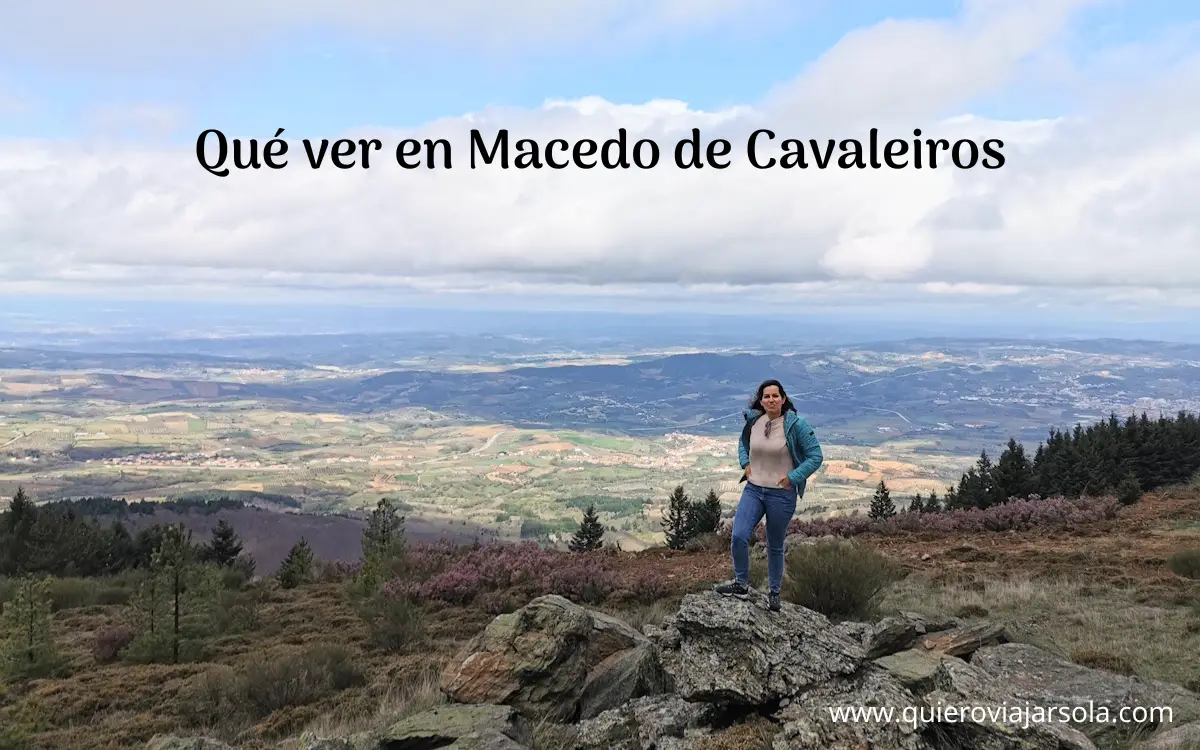 Yo en lo alto de una montaña cercana a Macedo de Cavaleiros