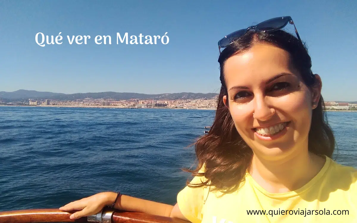 Yo navegando por la costa de Mataró
