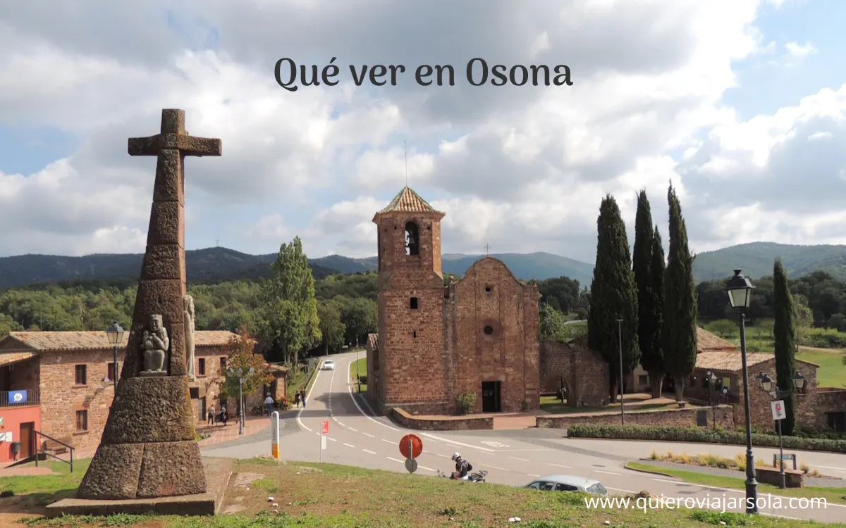 Pueblo de El Brull en la comarca de Osona