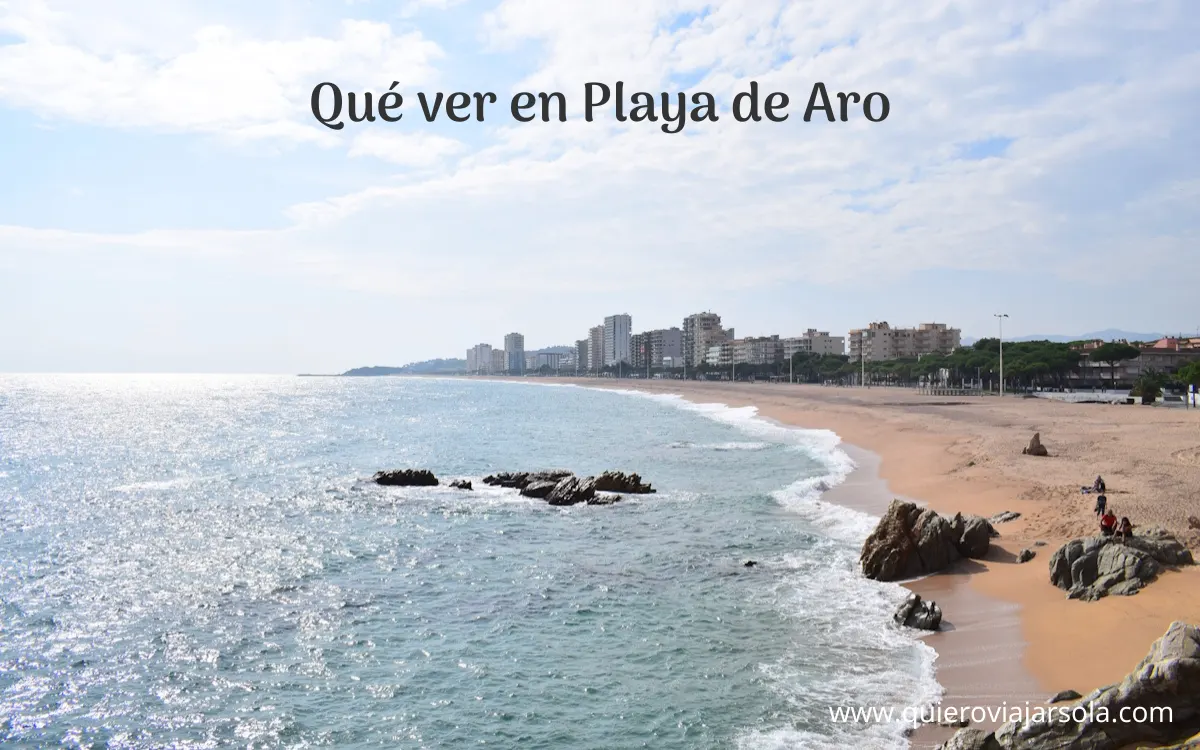 Vista de una playa de Platja d'Aro