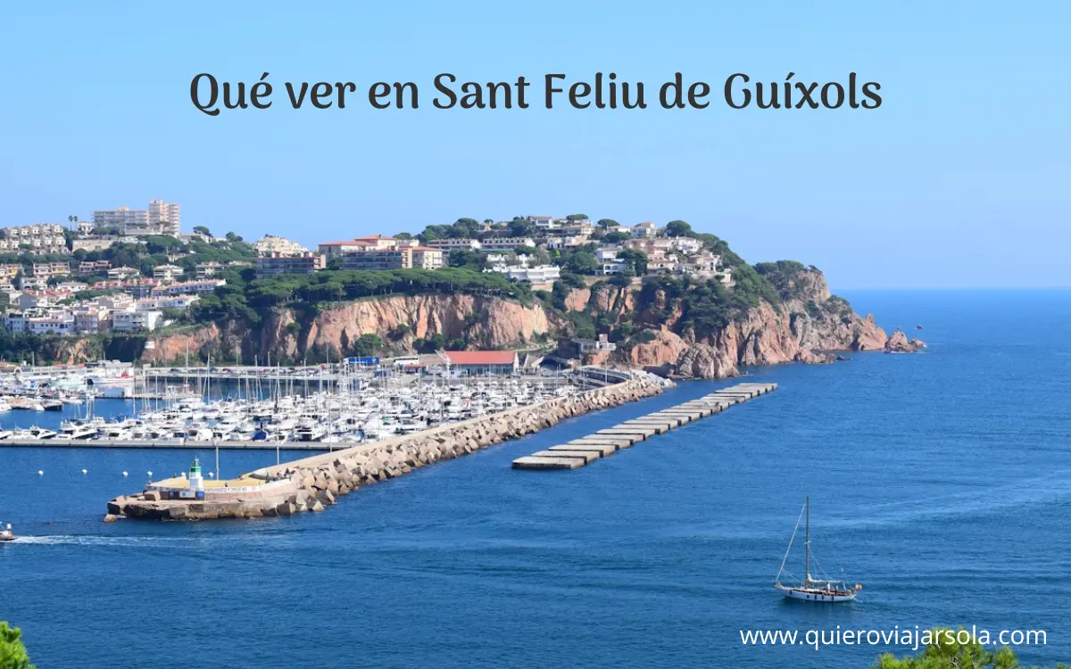 Vista del puerto de Sant Feliu de Guíxols