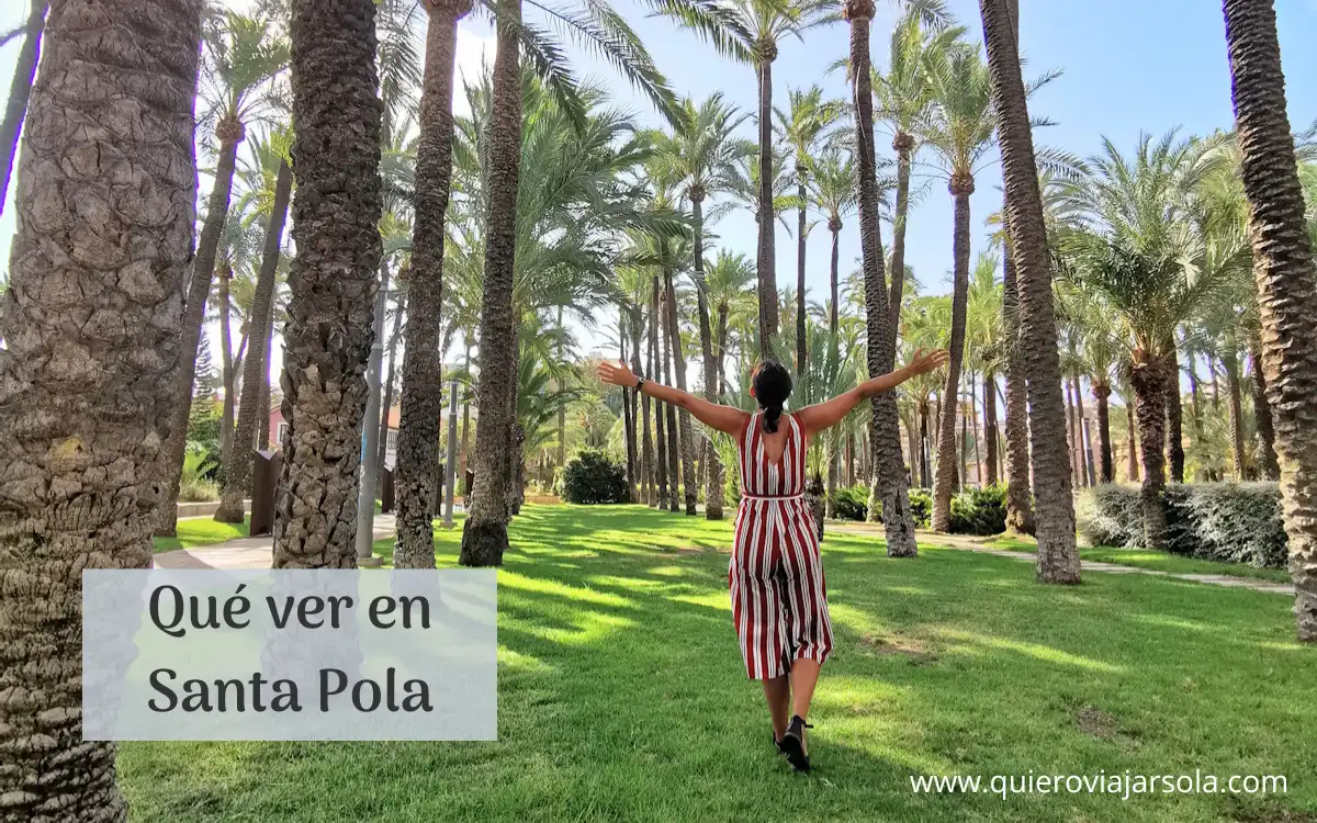 Yo en el Palmeral de Santa Pola