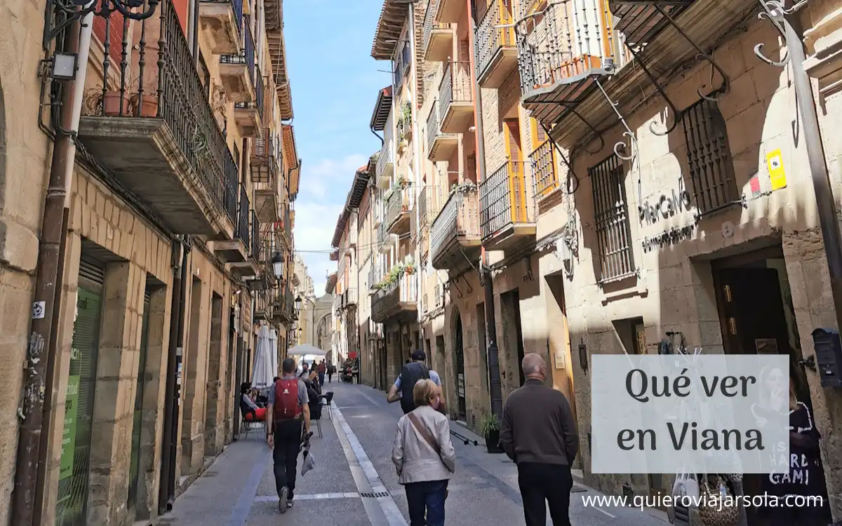 Calle peatonal del centro de Viana