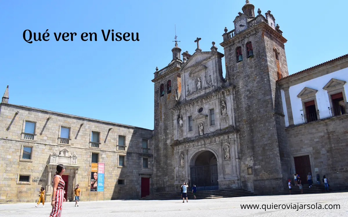 Yo frente a la Catedral de Viseu
