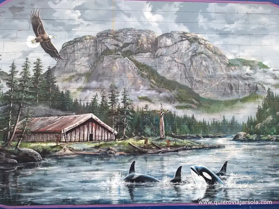 Mural del Howe Sound y el Stawamus Chief