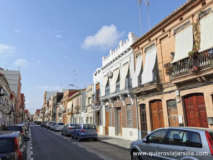 Una calle del Cabañal