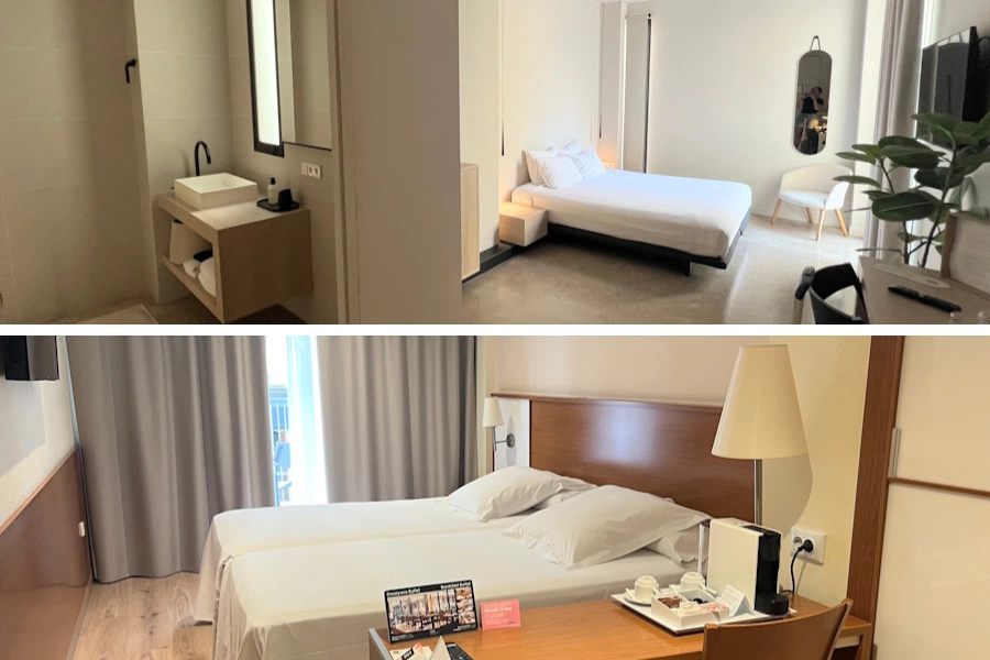Mis habitaciones en los hoteles YOURS y RH Sorolla en Valencia