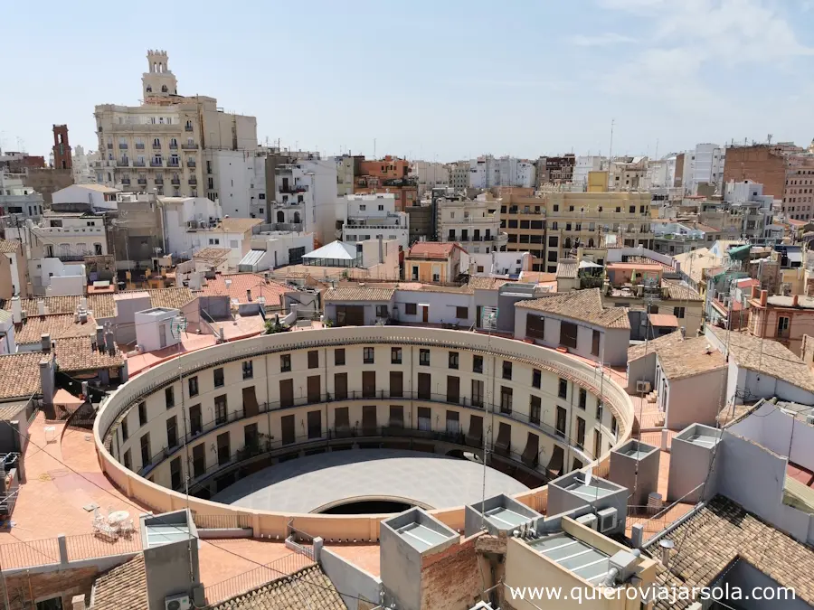 Vista de la plaza desde arriba