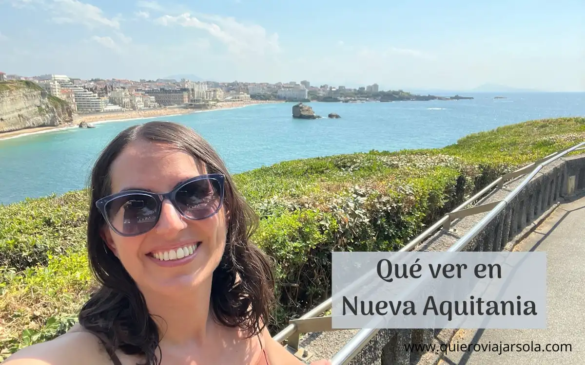Yo en un mirador de Biarritz