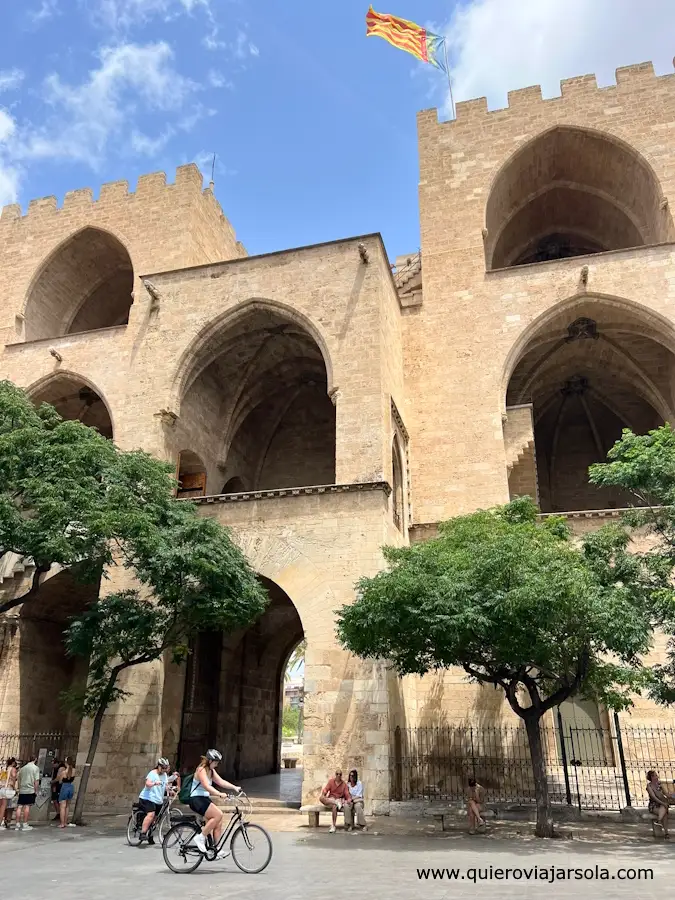 Fachada interior de las torres