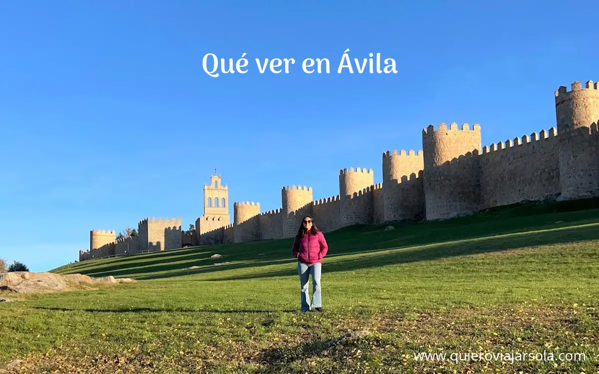 Yo junto al lienzo norte de la muralla